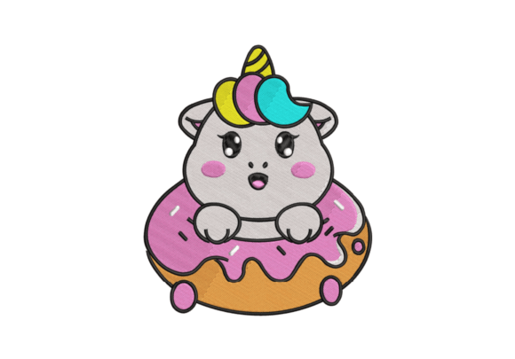 Donut Worry, Be Unicorn - Embroidery
