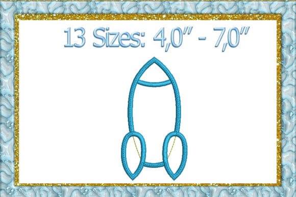 Rocket Applique Embroidery
