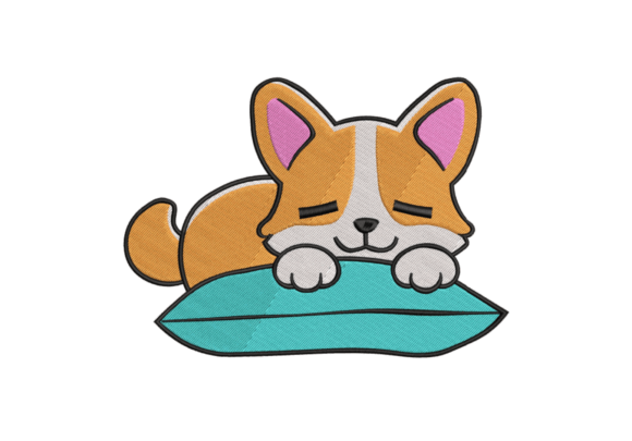 Sleepy Puppy – A Cozy Embroidery Design